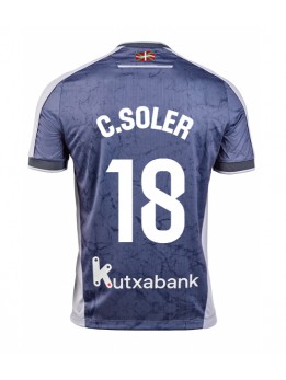 Billige Real Sociedad Carlos Soler #18 Bortedrakt 2025-26 Kortermet
